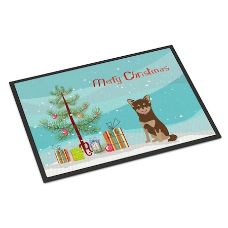 Carolines Treasures 18 x 27 in. Chihuahua Christmas Tree Indoor or Outdoor Mat CK3496MAT